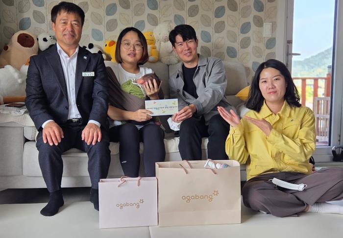 고창군 심원면, 올해 다섯번째 아기탄생 축하 기사 이미지