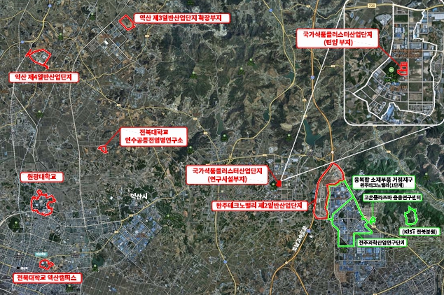 전북도 연구개발특구 확대 고시…익산 지구 신설 기사 이미지