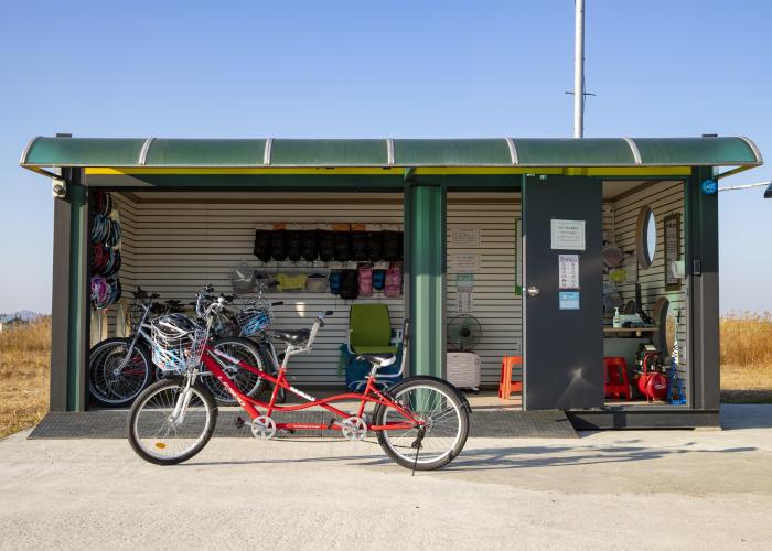 익산 만경강, 자전거 타고 씽씽…무료 대여 재개 기사 이미지