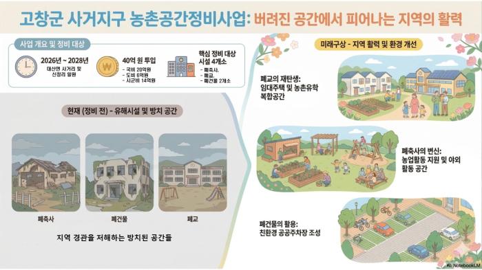 남원·고창, 농식품부 농촌공간정비 공모 선정 기사 이미지