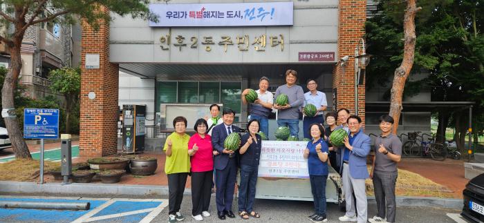 전주시 인후2동 경로당 어르신 폭염 건강·안부 살펴 기사 이미지